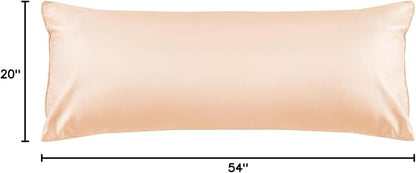 Warmstar Cotton Body Pillow Cover 1 Pack, 600 Thread Count Body Pillow case 20"x54", Long Body Pillow Case Cover Soft Breathable with Envelope Closure,Champagne
