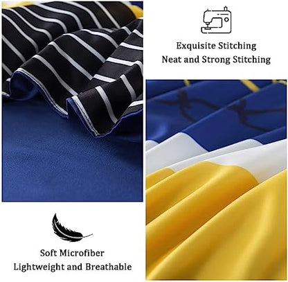 Anibedding Comforter Set California King Size,Striped Bed in a Bag,
