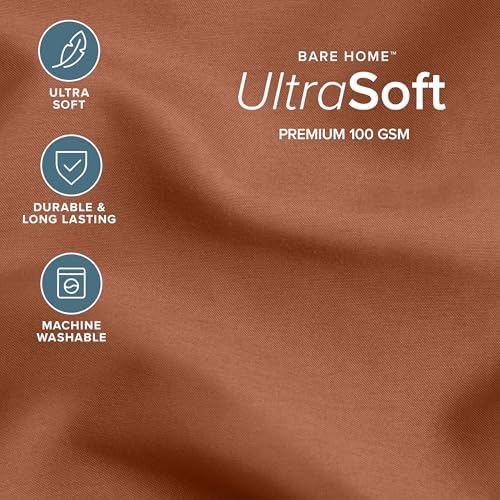 Bare Home Full Comforter Set - 1800 Ultra Soft (Full, Terracotta)