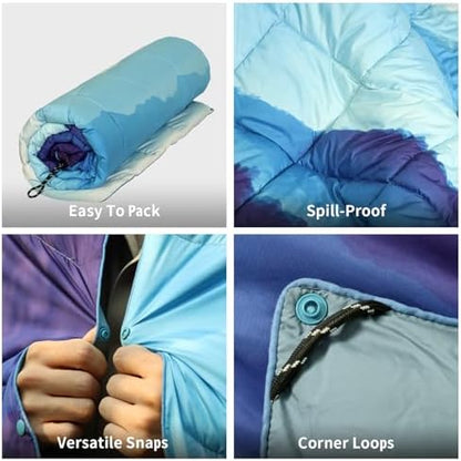 Camping Blanket Puffy Camp Blanket Large Outdoor Blanket