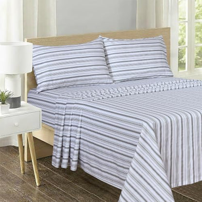Feather & Stitch 100% Cotton Sateen 500 TC Twin Size Bed Sheet Set