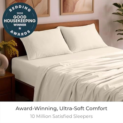 Mellanni Iconic 4-Piece, Ultra Soft Sheet Set (Full, Golden Ivory)