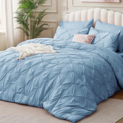 BEDELITE King Comforter Set Cornflower Blue,Lightweight & Soft Comforter