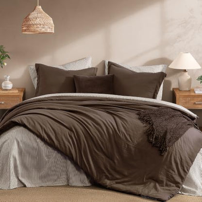 Monbix Full Size Comforter Sets-7 Pieces Soft Bed in a Bag Full Bedding Set