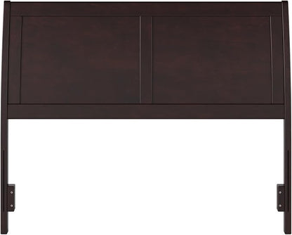 AFI, Portland Full Sleigh Solid Wood Panel Headboard, Espresso