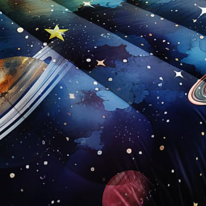 Solar System Bedding Twin Comforter Set with 2 Pillowcases.