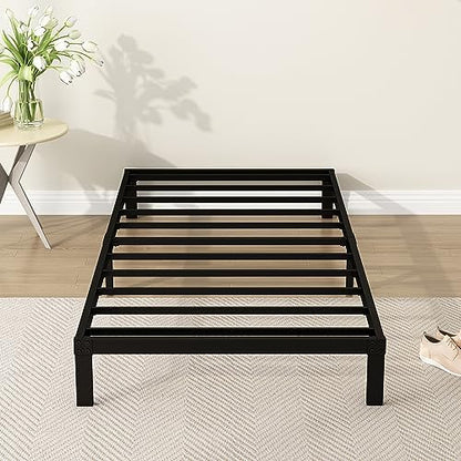 DiaOutro Narrow Twin Bed Frame 9 Inch Low Profile 30" W x 75" L