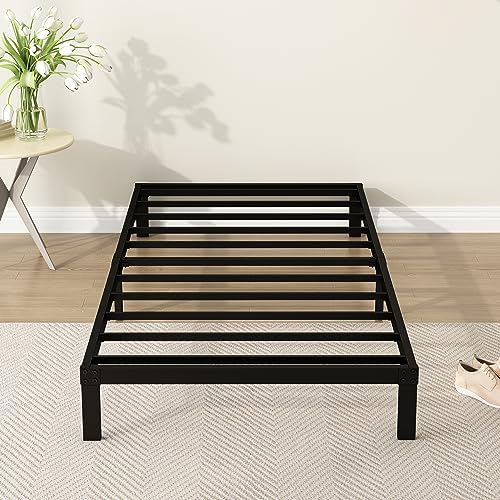 DiaOutro 9 Inch Twin XL Bed Frames Low Profile Heavy Duty Metal Platform