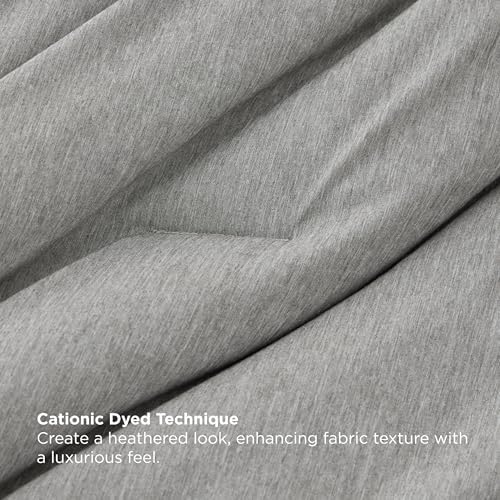 Bedsure King Size Comforter Set Dark Grey - Bed in a Bag King 7 Pieces, Cationic Dyed Bed Set Gift for Family, Soft Bedding for All Seasons Comforter with Sheets, Pillowcases & Shams