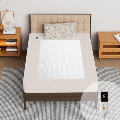 Texciting Heated Mattress Pad Mini Twin Size,Bed Warmer with One Controller