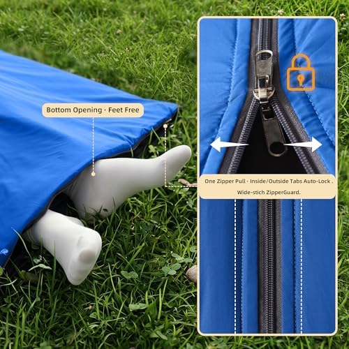 Lightweight Compact Adult Sleeping Bag for Backpacking, Camping & Hiking