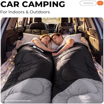Sleeping Bags for Adults,Compact Lightweight Backpacking Sleeping Bag with Compression Sack for Youth, Camping Essentials Gearfor Hiking Travel Climbing Outdoor&Indoor Use