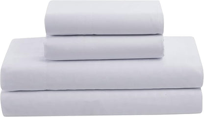 Queen Comforter Set 8 Piece Bed in a Bag with Bed Skirt, Fitted Sheet, Flat Sheet, 2 Pillowcases, 2 Pillow Shams, Queen, Dobby White