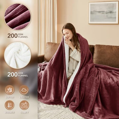 Homemate Heated Electric Blanket Full Size 72"x84" Heating Blanket