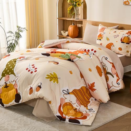 Kids Comforter Sets for Boys&Girls,Thanksgiving Comforter Set Twin Size