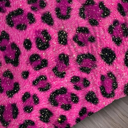 Hot Pink Cheetah Print Bedding Set Full/Queen Leopard Print Comforter for Women Girls Bedroom Animals Quilt Bed Set 1 Comforter 2 Pillowcases
