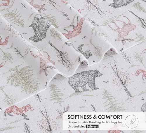 RUVANTI Flannel Sheets Full Size, Wildwood Tapestry