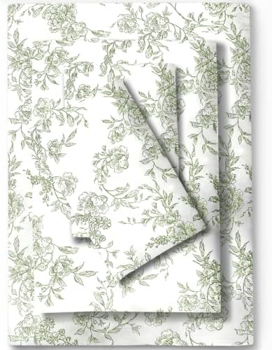 Feather & Stitch 100% Cotton Sateen 500 TC Queen Size Bed Sheet Set