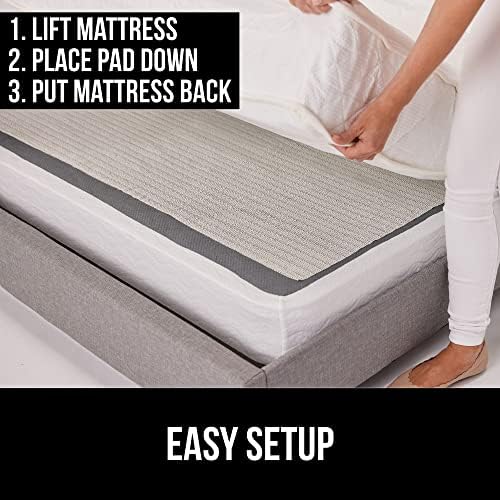 Gorilla Grip Non Slip Mattress Gripper, Slide Stopper, 2 Pack, 72x72 King