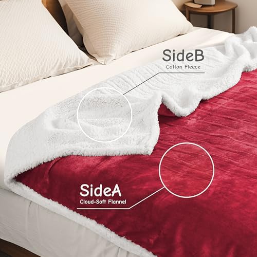 Soypipo Electric Heated Blanket 72"x84", 9 Heat Settings 10-Hour Auto-Off