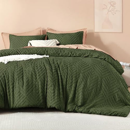 Litanika Super King Plus Comforter Set, 3 Pcs Tufted Boho Bedding Set