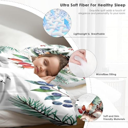 Pamnest Full Comforter Set, 3 Pieces Safari Woodland Bedding, All Season