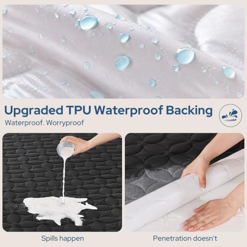 BEDLORE Full Waterproof Mattress Protector, Soft & Breathable Mattress Pad