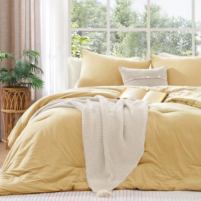 WRENSONGE Queen Comforter Set-3 Pieces Soft Comforters Queen Size Bedding