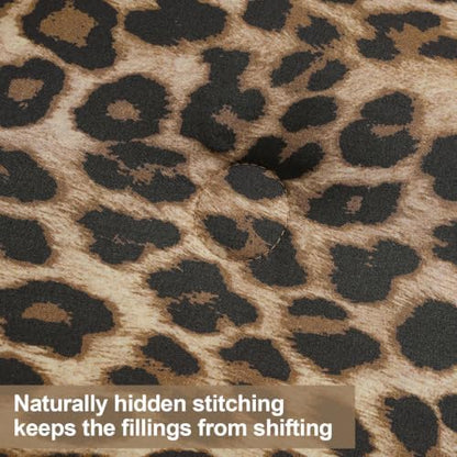 Full Comforter Set, Soft Brown Leopard Cheetah Bedding, 3 Pieces