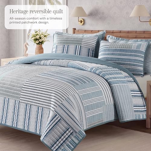 Twin/Twin XL Quilt Set-2 Pieces Soft Bedding Floral Patchwork Coverlet