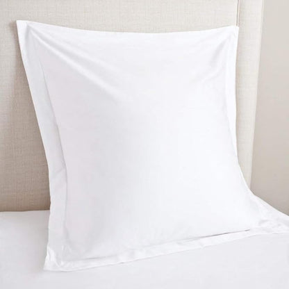 Euro Sham Covers 28x28 Set of 2 White 600 Thread Count 100% Egyptian Cotton Pack of 2 Euro 28x28 Pillow Cover Cushion Cover Cases Soft Skin Friendly European Size Decorative Square Pillow Shams
