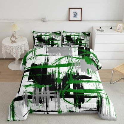 Feelyou Striped Comforter Set King Size Kids Boys Bedding