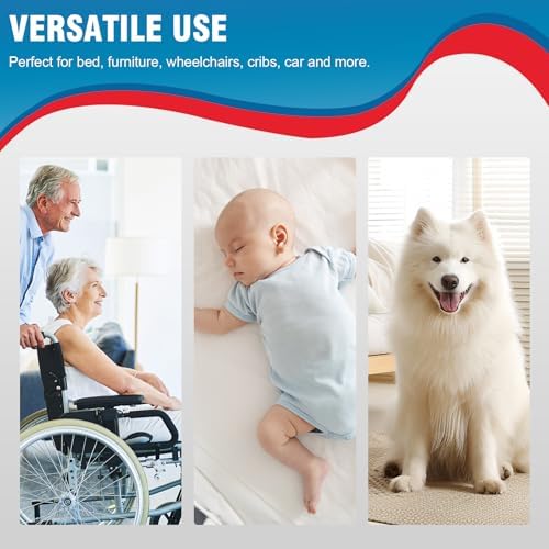 BIGGMED Tear-Resistant Incontinence Bed Pads 40'' x 36'' 130 Gram Heavy Duty (25 Count) Disposable Underpads Chucks Pads for Adults, Kids & Elderly | Protection Pads for Bed, Sofa, and Chair