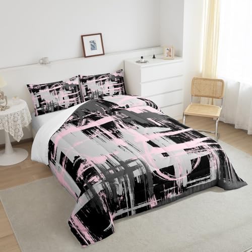Feelyou Striped Comforter Set Queen Size Kids Boys Bedding