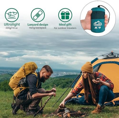 Ultralight Sleeping Bag Liner, Satin Sleep Sack, Comfy Breathable & Cooling & Silky Soft liner, Travel Sheets & Adult Sleep Sack with 2 Way Zipper, Ideal for Backpacking, Hotel, Camping, Hostels