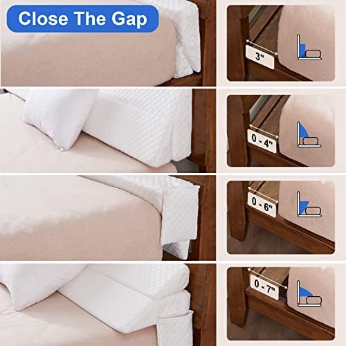 EUHAMS Queen Bed Wedge Pillow, Mattress Gap Filler for Headboard