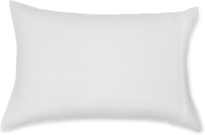 Amazon Basics King Pillowcases Set of 2 - Lightweight, Super Soft Easy Care Microfiber, Bright White, 40" L x 20" W, Pillows Not Included