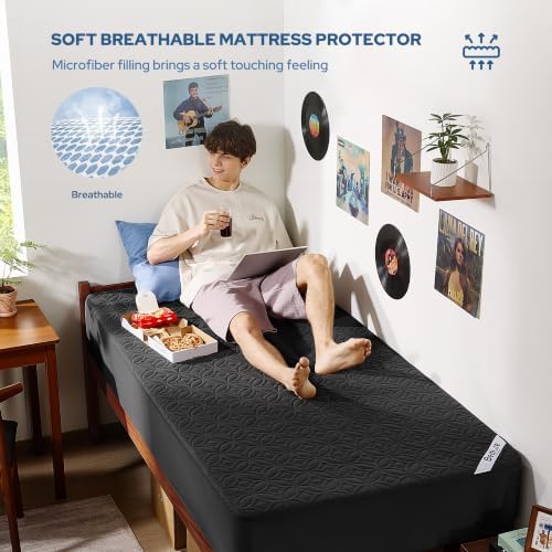 BEDLORE Waterproof Mattress Protector, Twin XL Size Mattress Pad