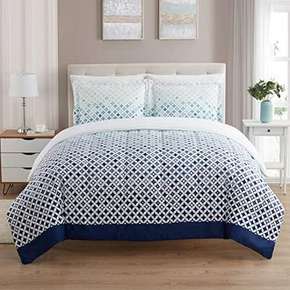 Sweet Home Collection 5 Piece Comforter Set Bag Solid Color All Season Soft Down Alternative Blanket & Luxurious Microfiber Bed Sheets, Genova, Twin