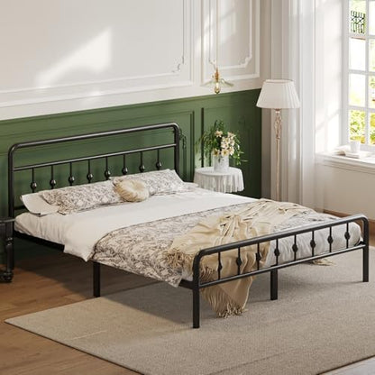 Lutown-Teen 12 Inch King Bed Frame with Headboard and Footboard