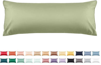 Warmstar Cotton Body Pillow Cover 1 Pack, 600 Thread Count Body Pillow case 20"x54" Soft Breathable with Envelope Closure,Sage Green