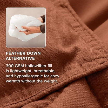 Bare Home Full Comforter Set - 1800 Ultra Soft (Full, Terracotta)