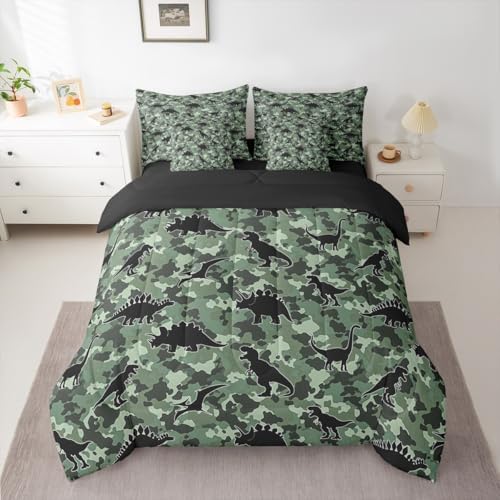 Feelyou Dinosaur 7 Piece Bedding Set for Kids