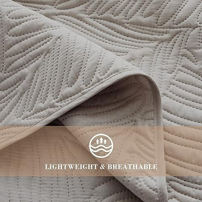 Exclusivo Mezcla Lightweight Full Queen Quilt Bedding Set, Soft Microfiber