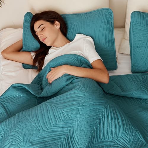 Exclusivo Mezcla Lightweight King Quilt Bedding Set, Soft Microfiber