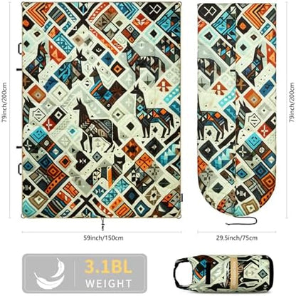 Camping Blanket Puffy Camp Blanket Large Outdoor Blanket