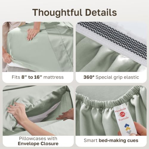 California Design Den 100% Egyptian Cotton California King Sheet Set