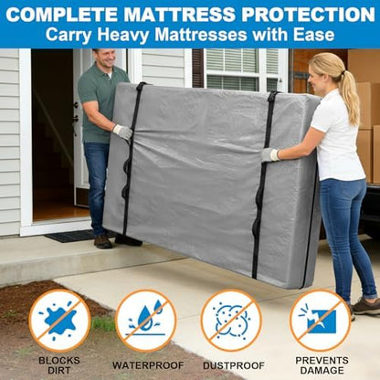 TICONN Mattress Bags for Moving, Heavy Duty Mattress Cover Storage Bag