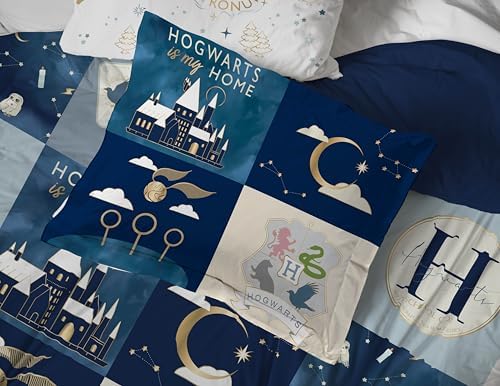 Harry Potter Queen Comforter Set 7 Piece Soft Hogwarts Bedding, Multi