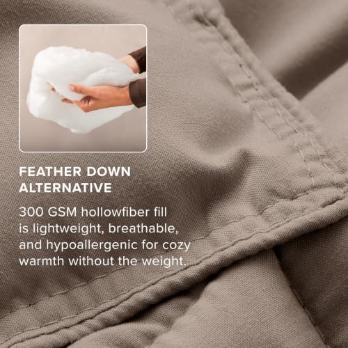 Bare Home Comforter Set - 1800 Ultra Soft (Cal King, Taupe)